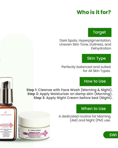 Cares Derma Korean Glass Skin Care Combo
