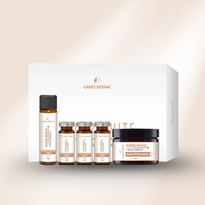 Kits Combo (Korean Glow medi-Facial kit, Hydra Facial Kit, Aha Bha Skin Brightening Facial Kit, Cares Derma Pro - Bio French Glow Medi Facial Kit, Nutri Bio Medi Facial Kit, Cares Derma Super White Treatment Kit) - Cares Derma