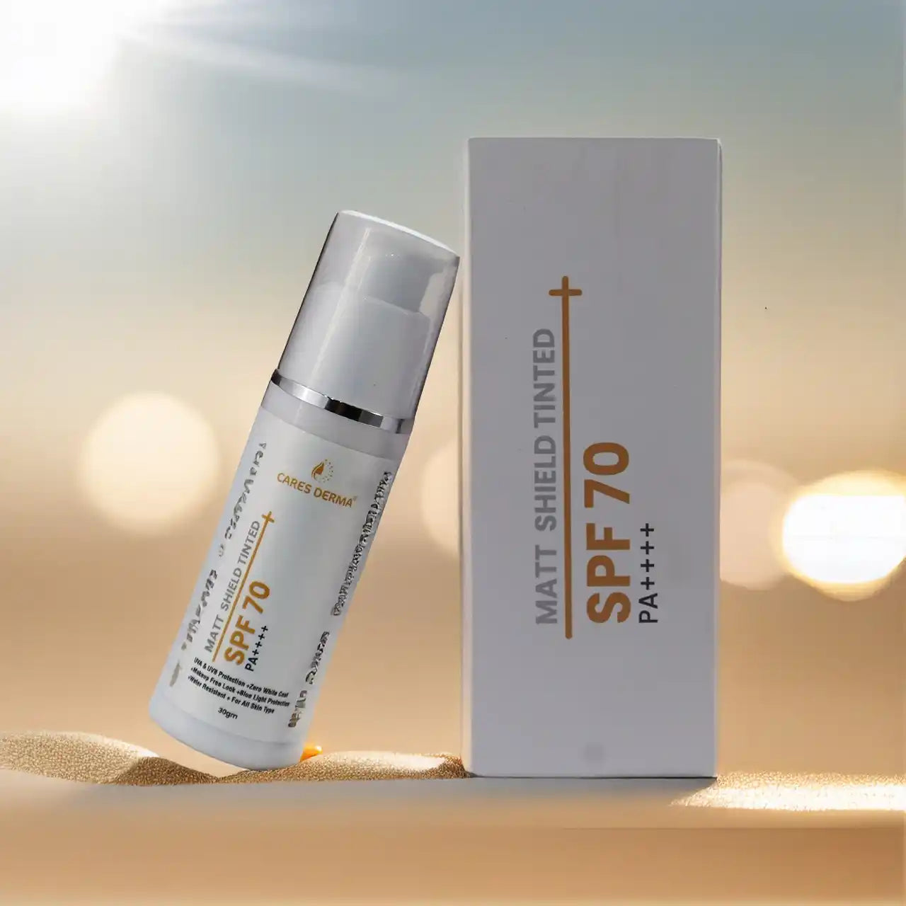 Cares Derma Matt Sheild Tinted SPF - 30GM