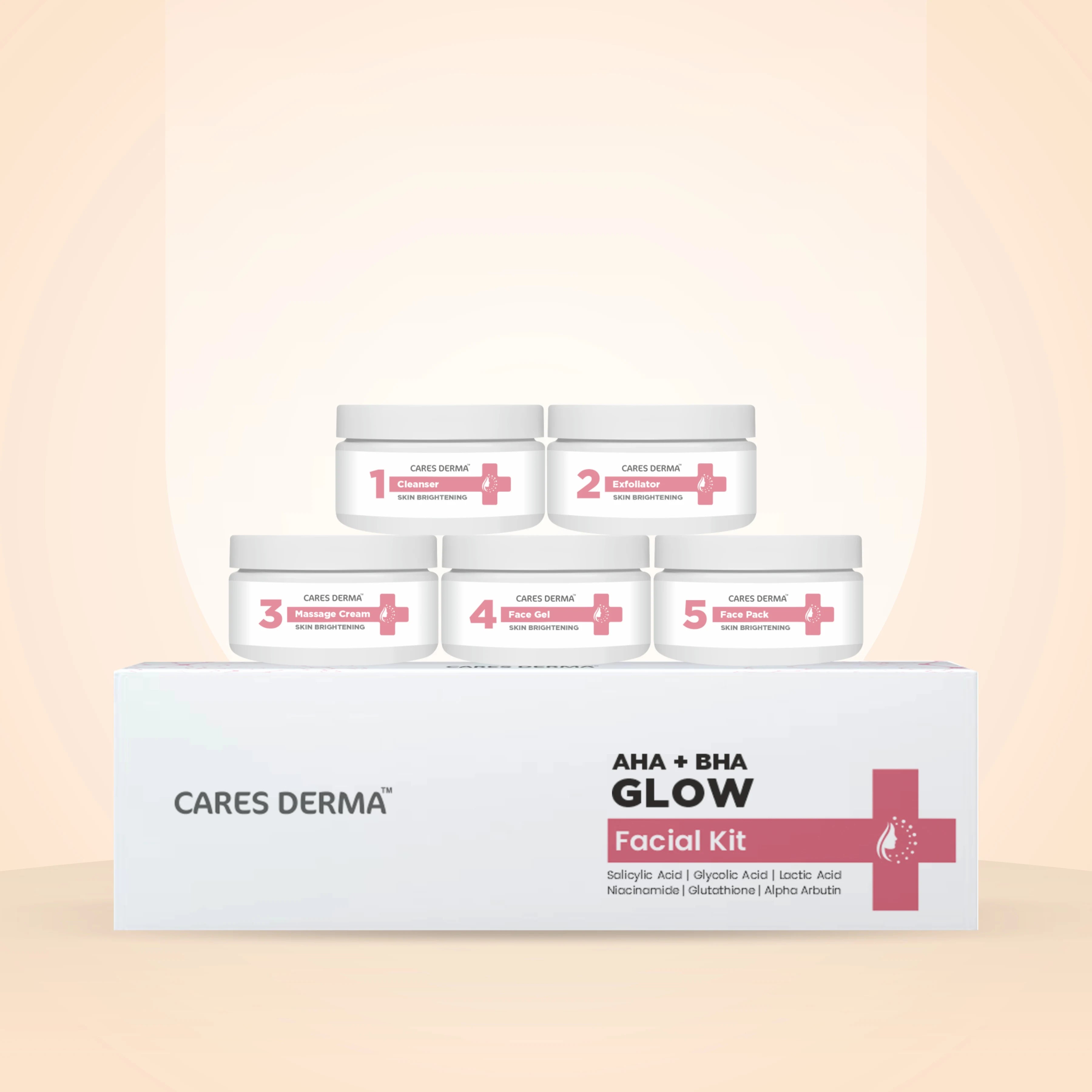 Aha Bha Skin Brightening Facial Kit – Cares Derma