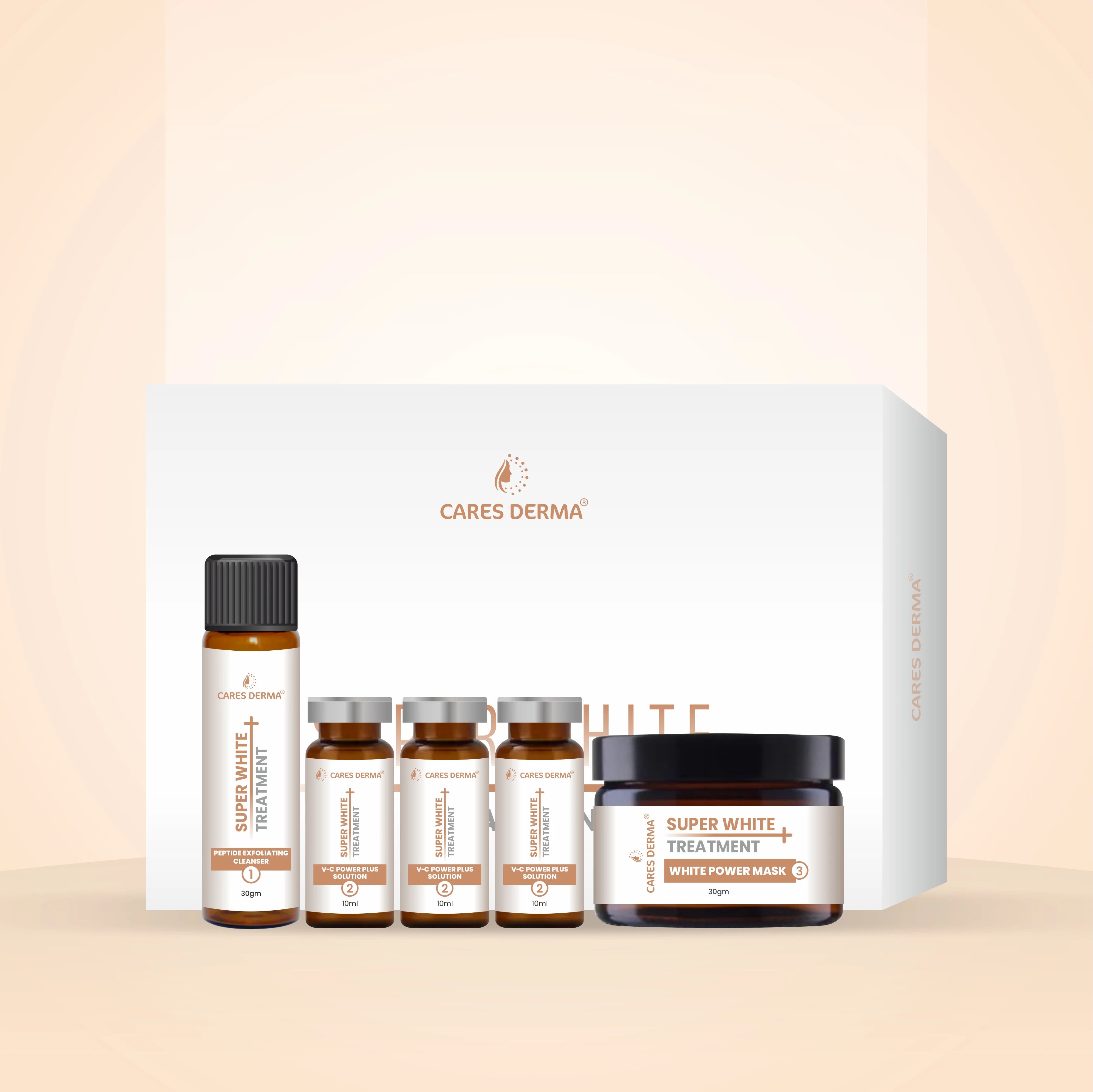 Cares Derma Super White Treatment Kit - Cares Derma