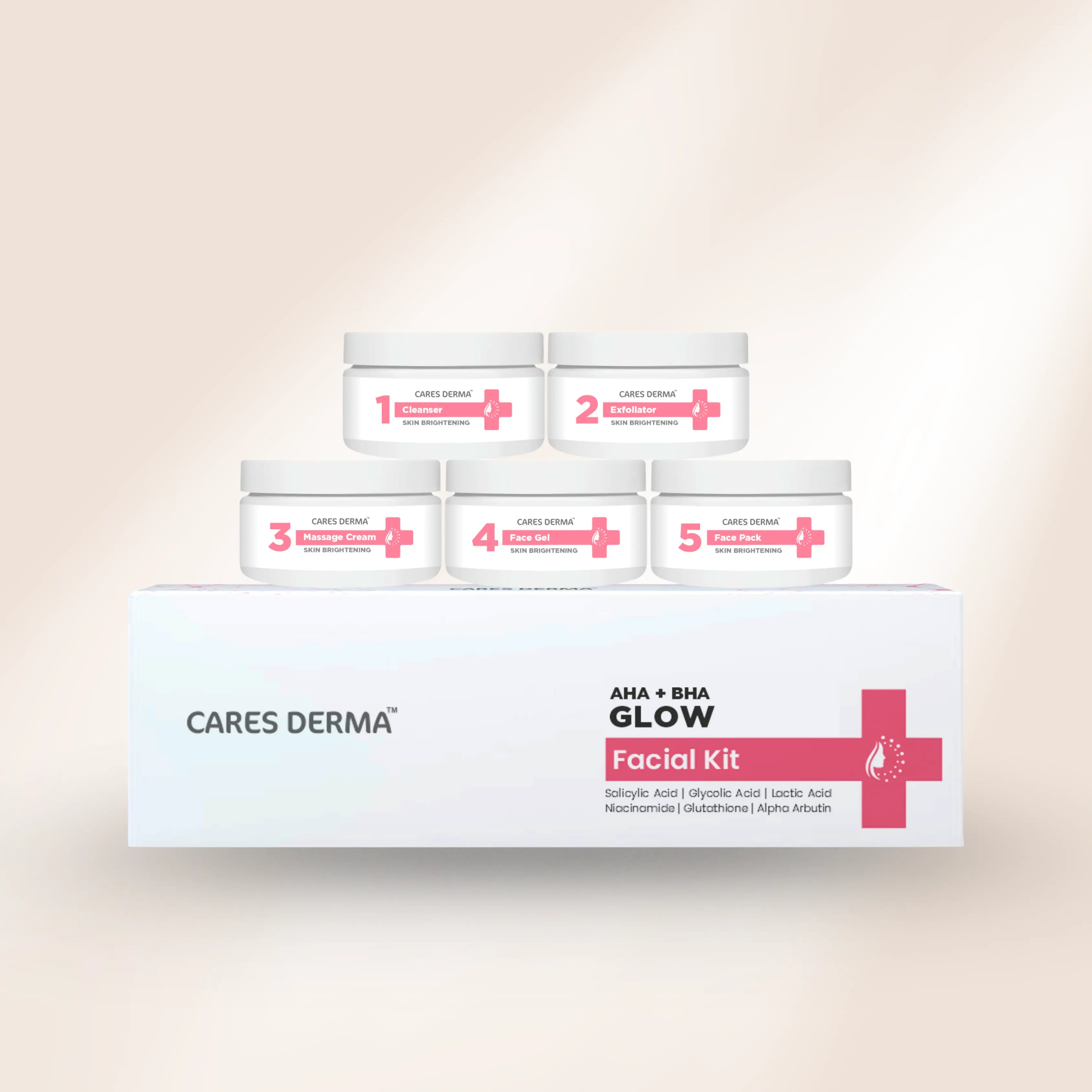 Aha Bha Skin Brightening Facial Kit – Cares Derma