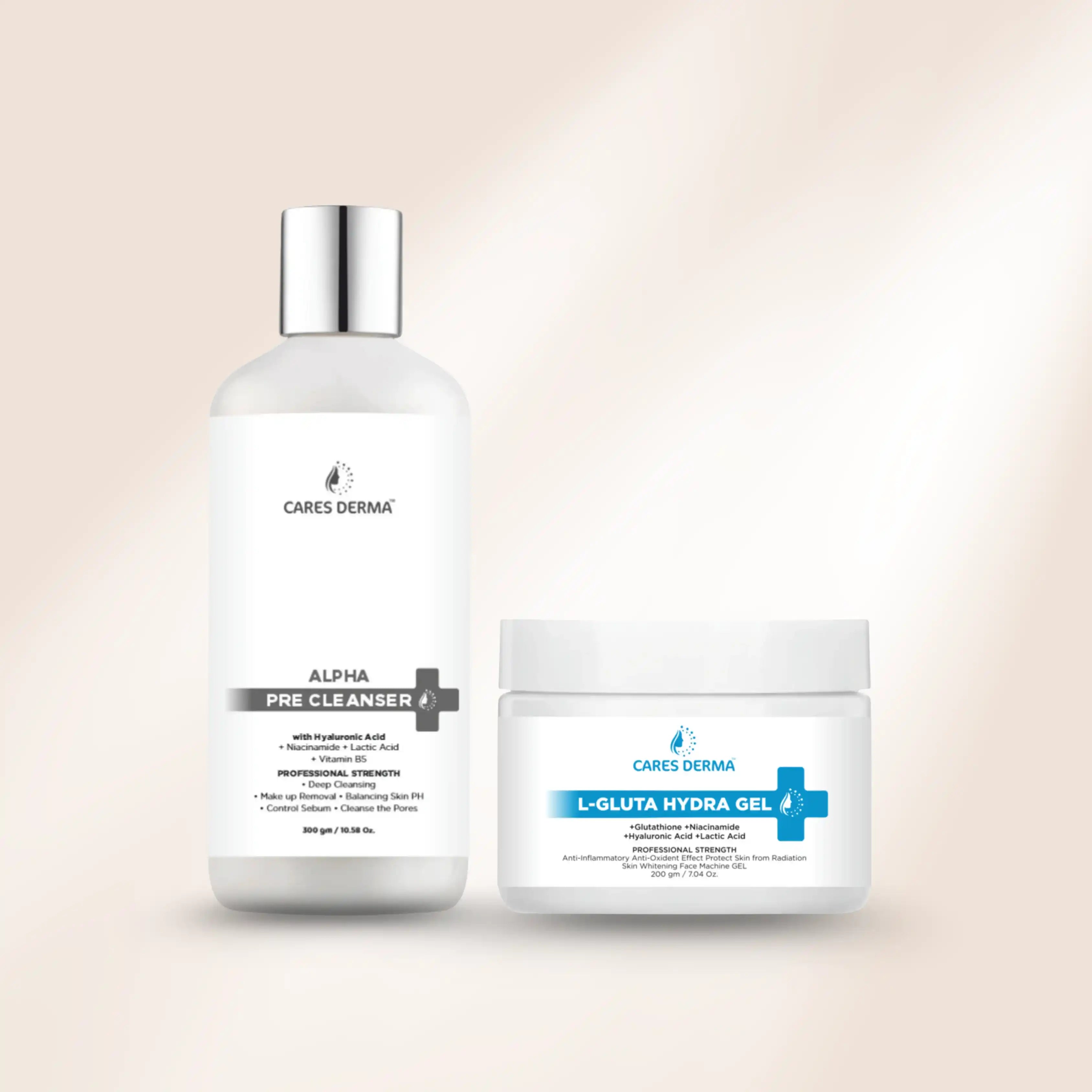 Alpha Pre Cleanser + L-gluta Hydra Gel COMBO